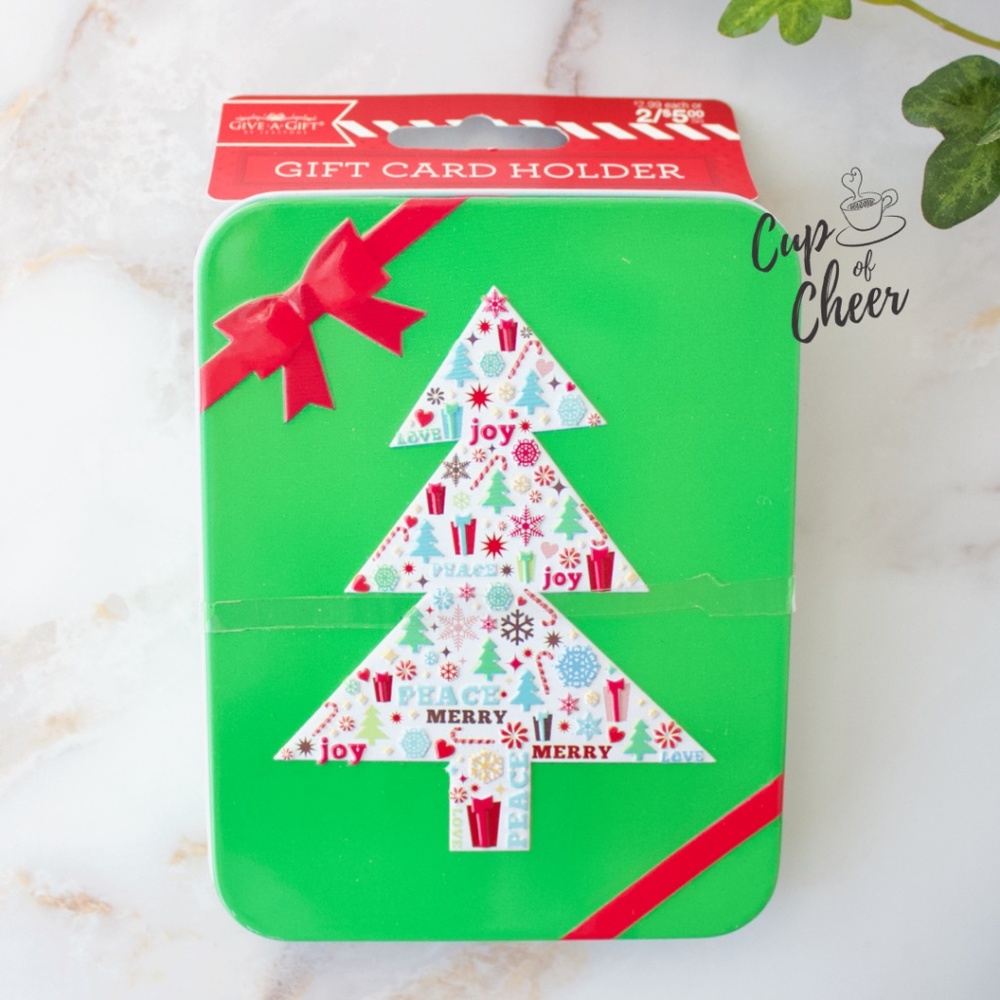 ✨$2 add on! 🎁Gift Card Christmas Tin Case
